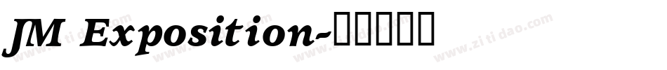 JM Exposition字体转换